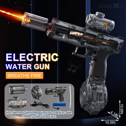 NightBeam™ Electric Water Gun with LED Lights – Automatic Water Blaster for Kids & Adults | WaterGlockz