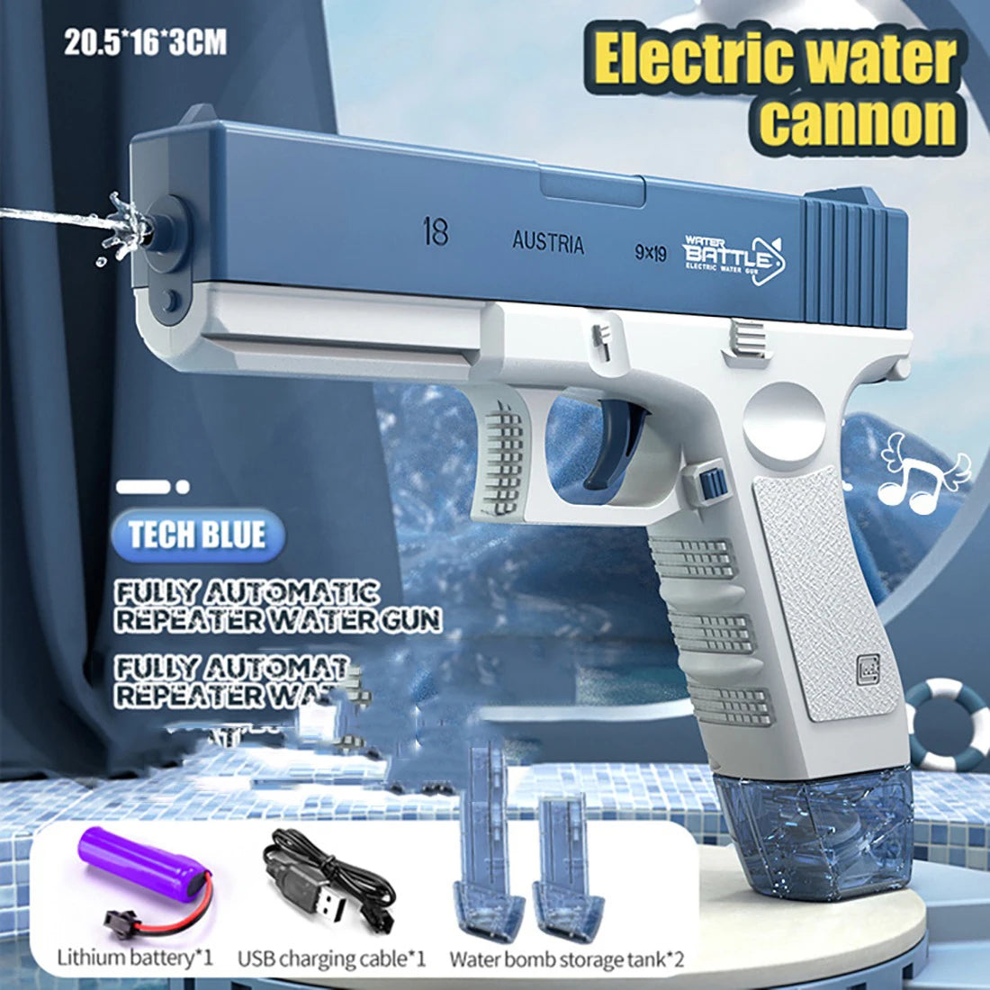 WaterGlockz Ultimate Vault™ — Multi-Variant Electric Water Gun Bundle