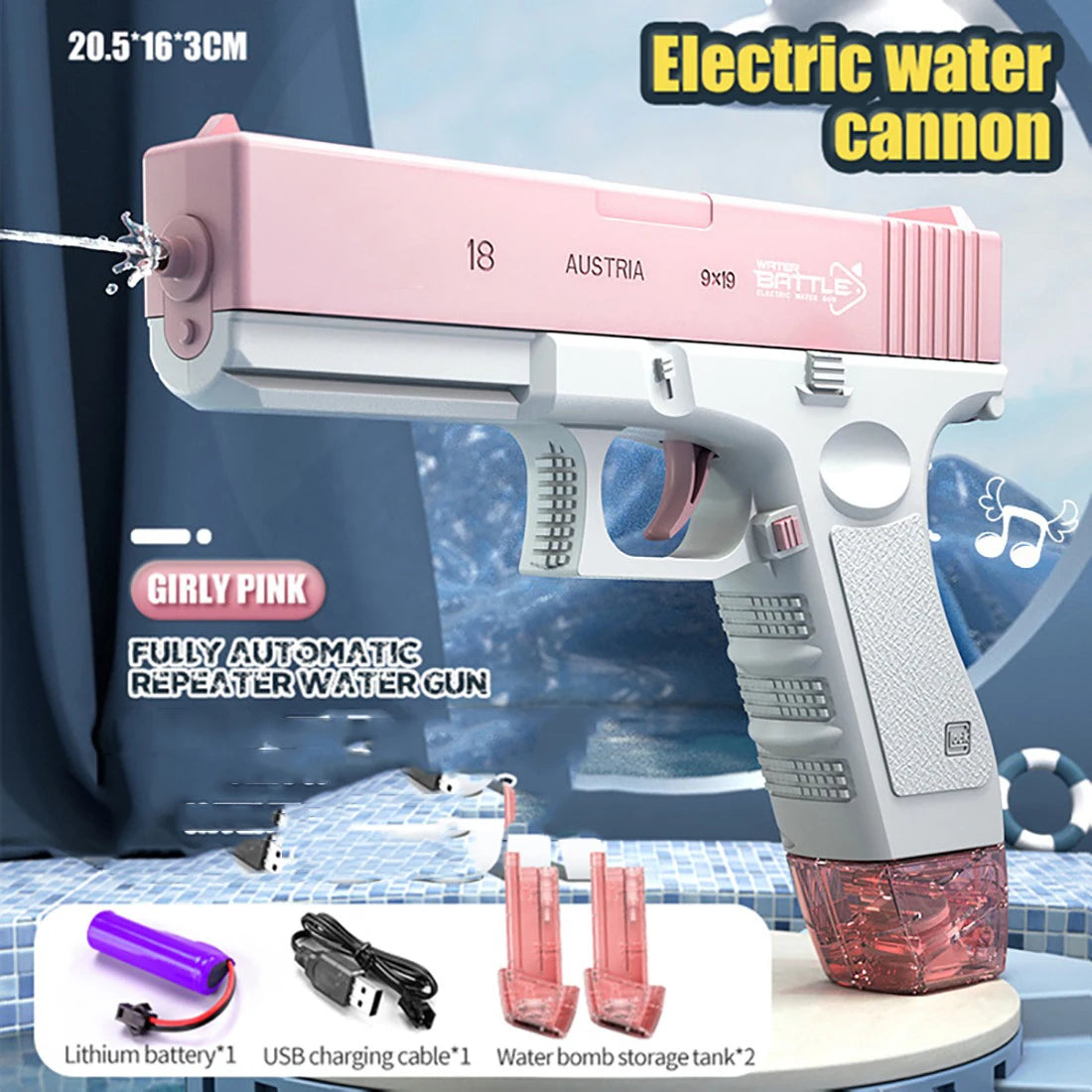 WaterGlockz Ultimate Vault™ — Multi-Variant Electric Water Gun Bundle