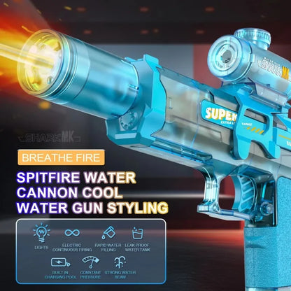 NightBeam™ Electric Water Gun with LED Lights – Automatic Water Blaster for Kids & Adults | WaterGlockz