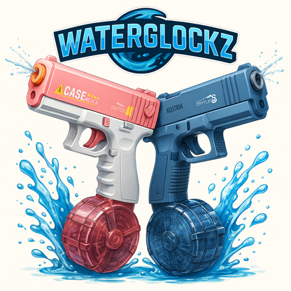NightBeam™ Electric Water Gun with LED Lights – Automatic Water Blaster for Kids & Adults | WaterGlockz